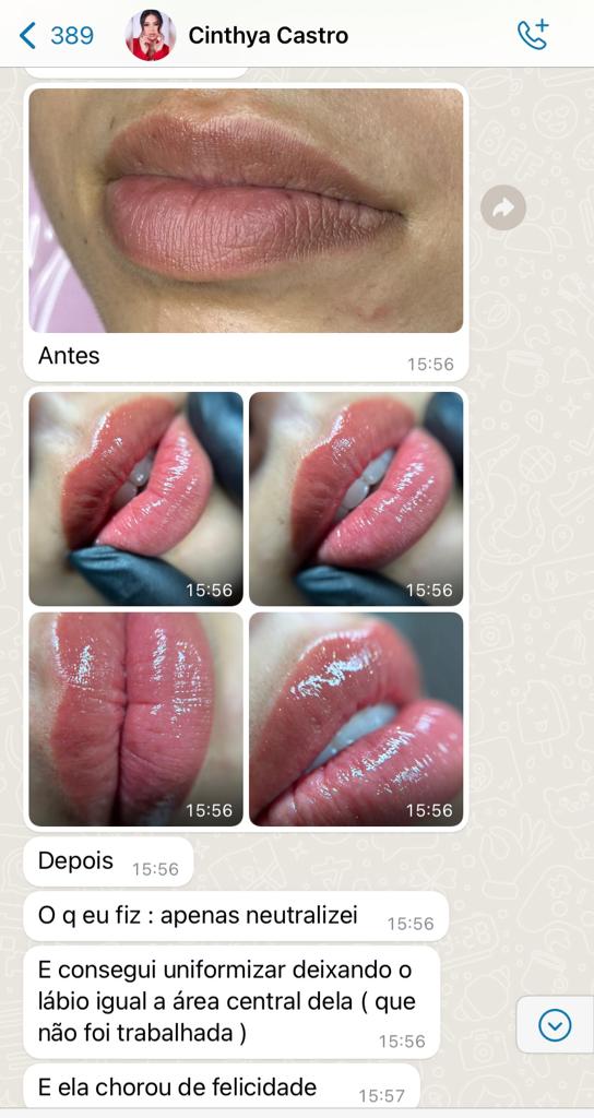 Depoimento de Cinthya Castro com resultado de neutralização