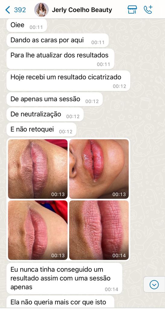 Depoimento de Jerly Coelho com resultado de uma sessão de neutralização